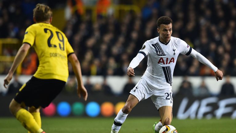 Alli (right) has had an impressive season with Spurs
