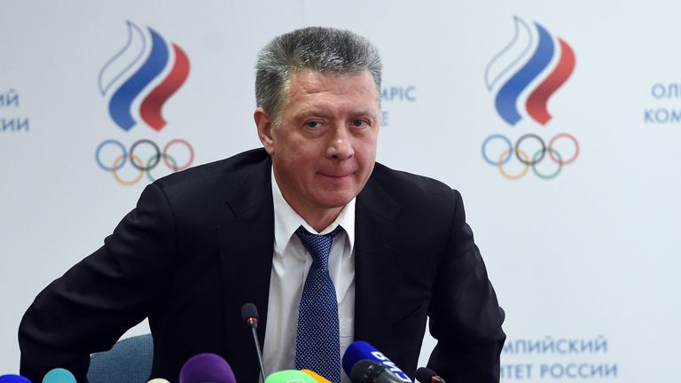 Dmitry Shlyakhtin, the president of Russia's Athletics Federation (ARAF)