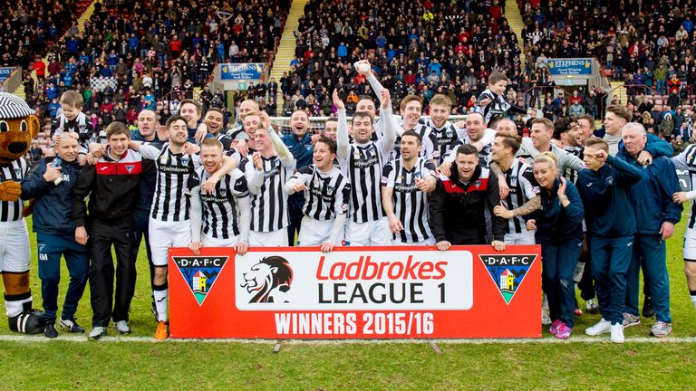 Dunfermline win Scottish League One title with victory over Brechin | Football News | Sky Sports
