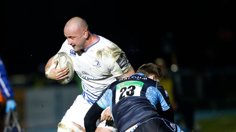 Leinster's Hayden Triggs takes on Glasgow Warriors&#8217; Glenn Bryce