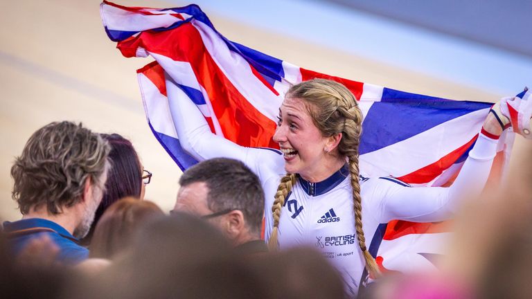 Laura Trott won two golds in London earlier this year and is seeking a third Olympic victory