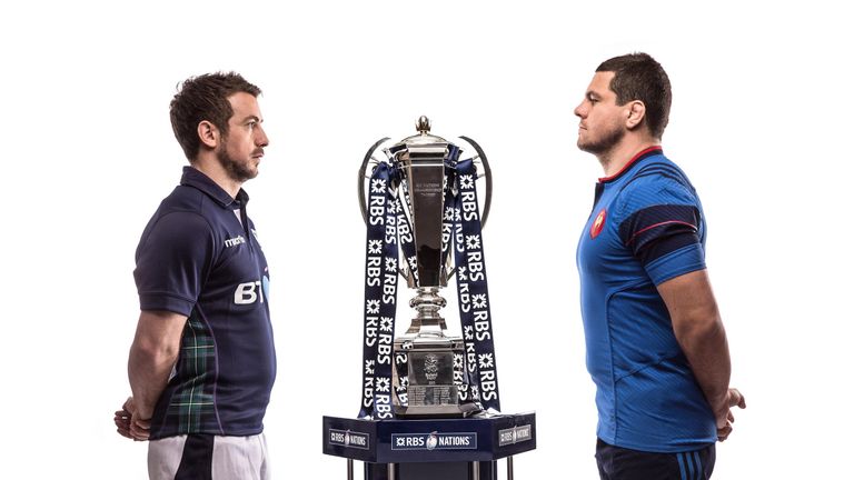 Greig Laidlaw and Guilhem Guirado face off in Edinburgh