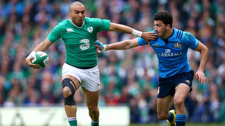Simon Zebo looking to attack for Ireland