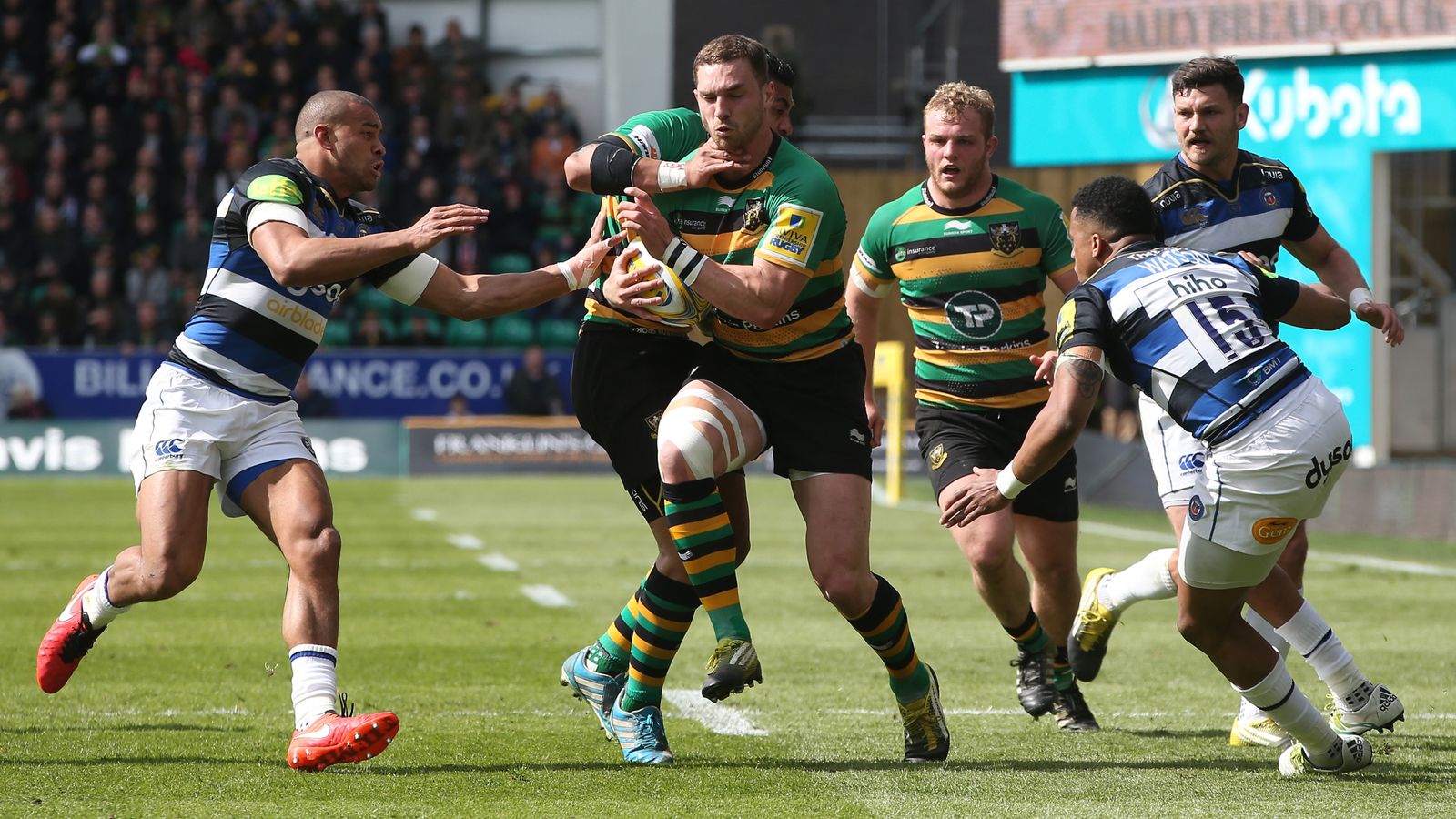 Northampton 15 14 Bath Match Report & Highlights