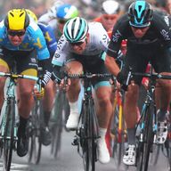 Danny van Poppel (right) edged out Dylan van Groenewegen (left) in Doncaster