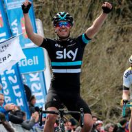 Mikel Landa claimed his first win for Team Sky