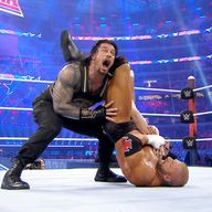 Roman Reigns and Triple H fought in WrestleMania's main event