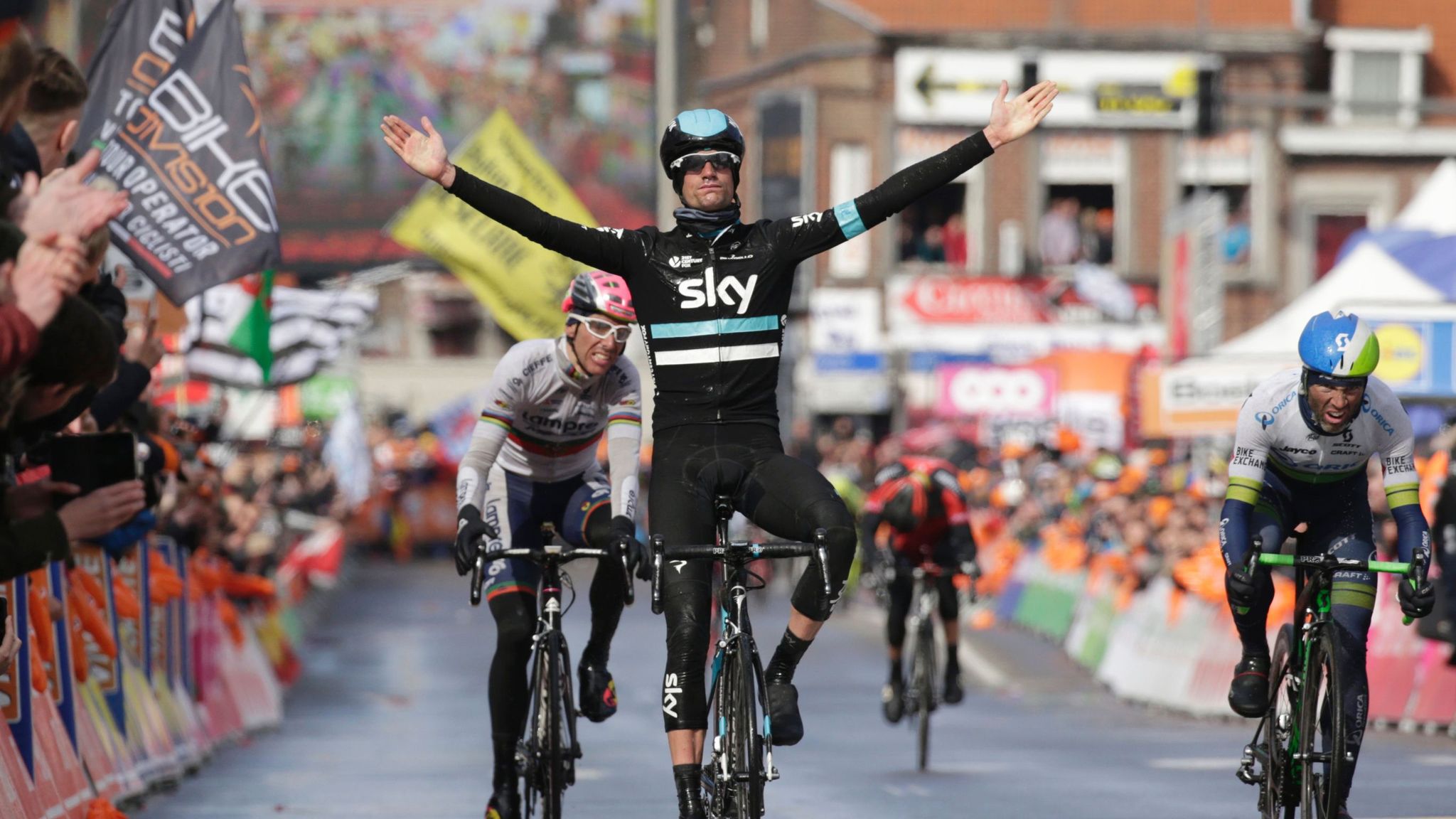 Wout Poels seals Team Sky win at Liege-Bastogne-Liege Cycling News Sky Sports