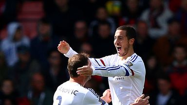 Eden Hazard was back among the goals with a brace at Bournemouth
