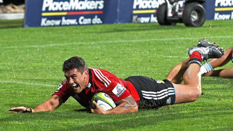 Crusaders hooker Codie Taylor scored two tries in a comfortable win over the Brumbies