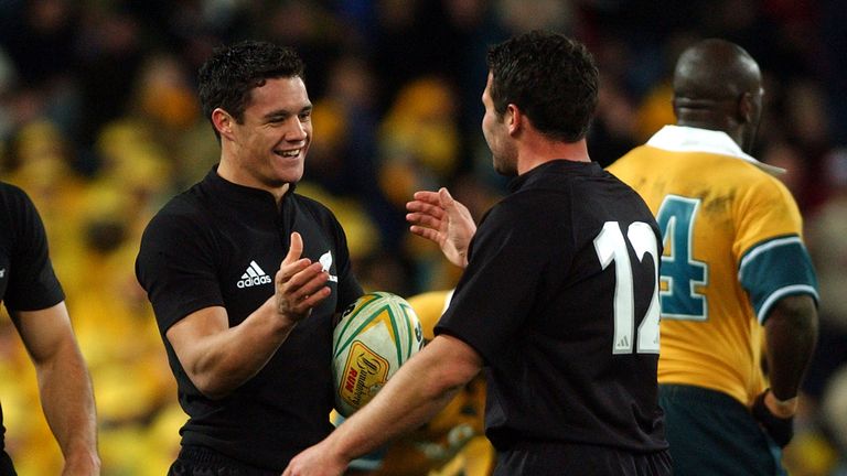 Carter and Aaron Mauger played together for the All Blacks and the Crusaders