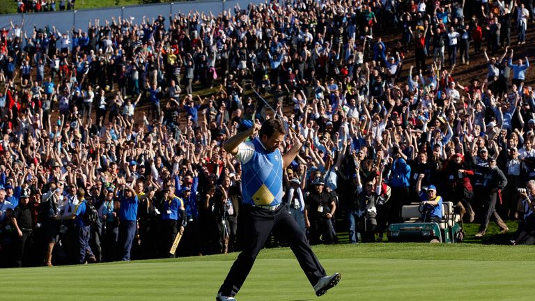 Graeme McDowell was one of the rookies in Montgomerie's winning team in 2010