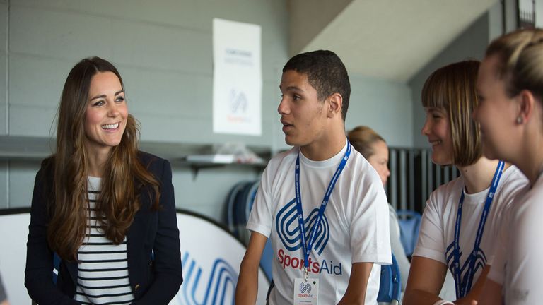 HRH Duchess of Cambridge is a SportsAid patron (photo SportsAid)