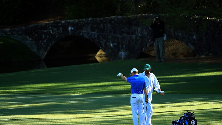 Spieth twice had to take a drop at Augusta's 12th