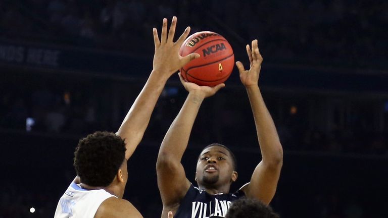 Kris Jenkins launches the winning shot as Villanova claim NCAA title