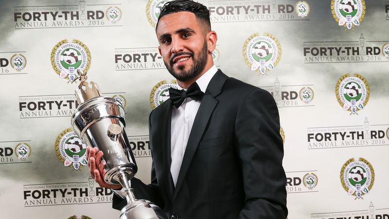 Riyad Mahrez won the PFA Player of the Year award