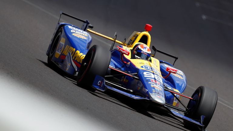 Rossi was driving in the Indy 500 for the first time