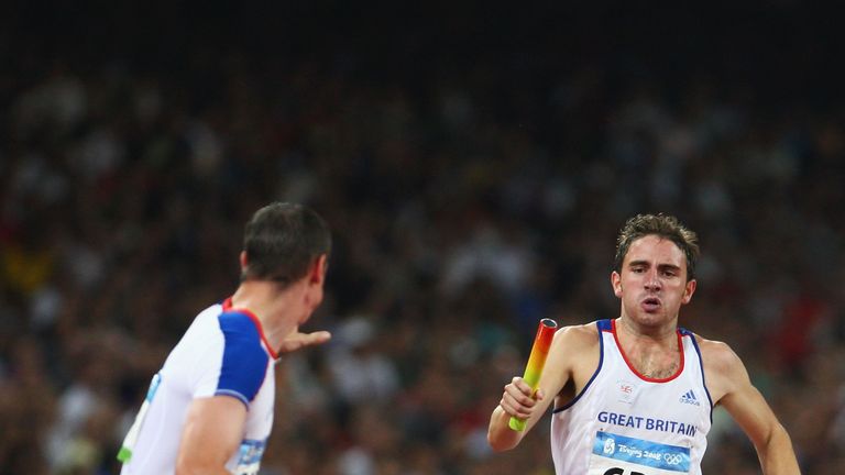 Andrew Steele and 4x400m team-mates Robert Tobin, Michael Bingham and Martyn Rooney are in line for a Beijing bronze