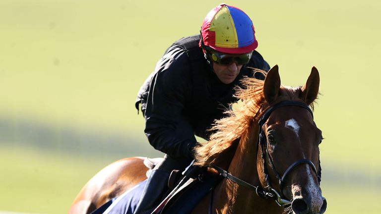 Frankie Dettori on board Wings Of Desire at Epsom on Tuesday