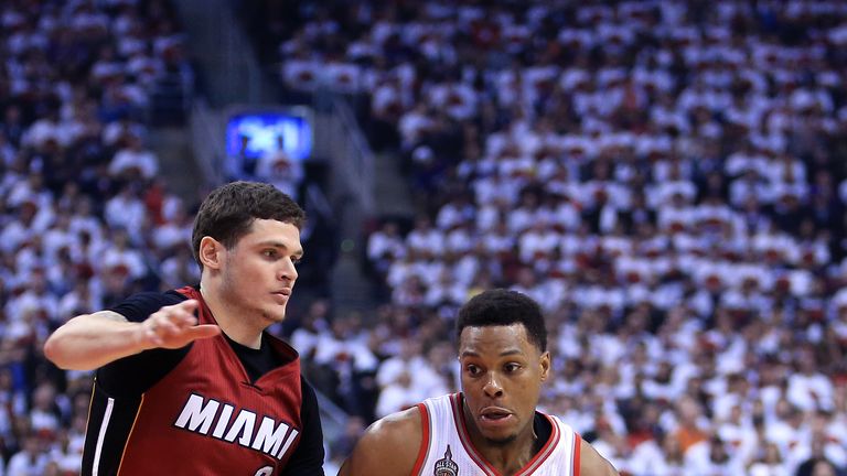 Kyle Lowry (right) was impressive for the Raptors in their Game Seven win over Miami