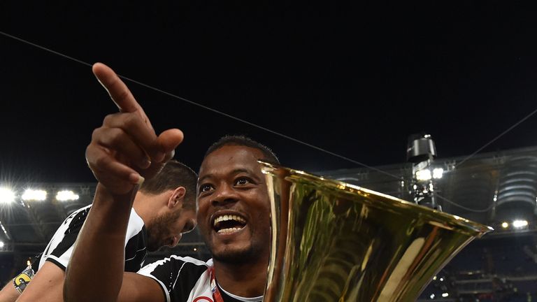 Evra enjoyed success at Juventus late in his career, winning two league titles and two Italian cups