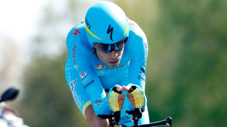 Vincenzo Nibali was the fastest of the main race favourites