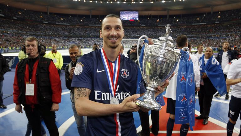 Ibrahimovic signed off from PSG after winning the French Cup