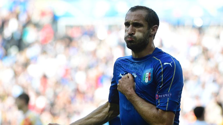 Chiellini opened the scoring in the 33rd minute