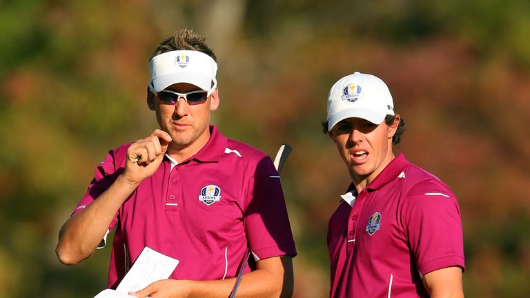 Rory McIlroy partnered Poulter in the Saturday fourballs as Europe began their comeback at Medinah