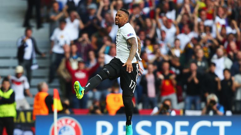 Jerome Boateng opened the scoring for Germany against Slovakia after eight minutes