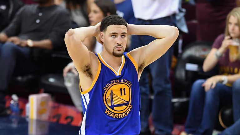 Klay Thompson has been hampered by a fresh injury