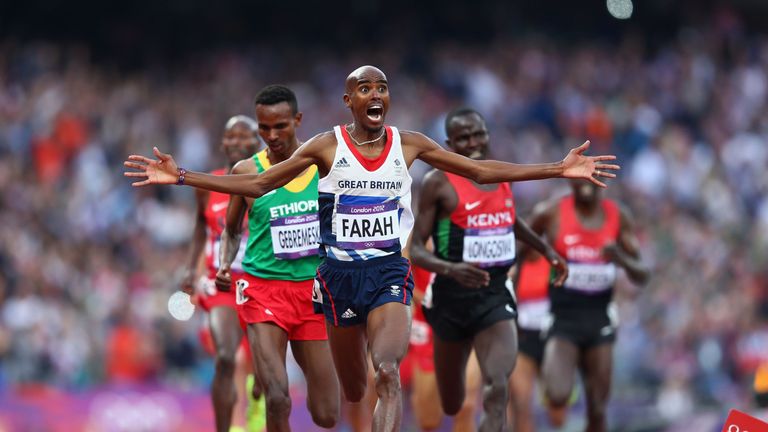 Mo Farah won two golds at the London Olympics