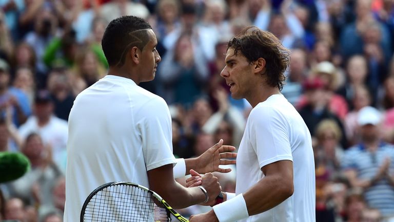 Nick Kyrgios memorably beat Rafael Nadal at Wimbledon in 2014
