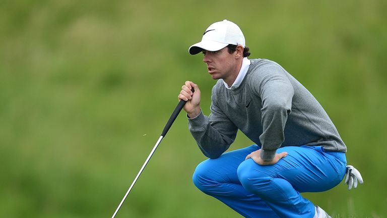McIlroy mixed four birdies with as bogeys during an up-and-down day 