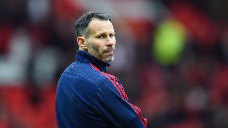 Ryan Giggs took charge of Manchester United for four games after David Moyes was sacked in April 2014