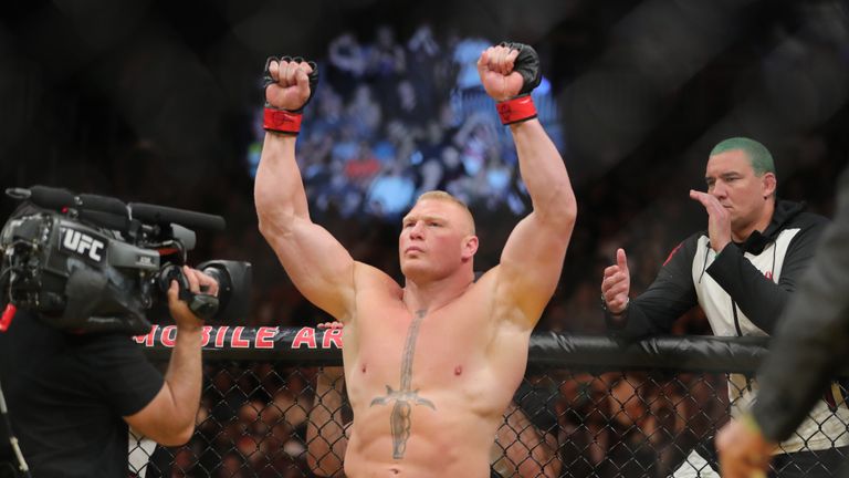 Former champion Brock Lesnar returned on UFC 200