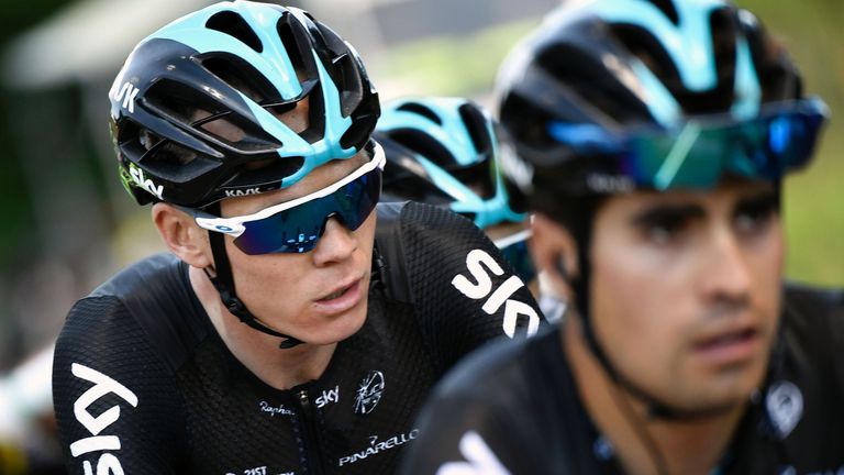 Froome (left) is set to be joined at the Vuelta by Mikel Landa (right)