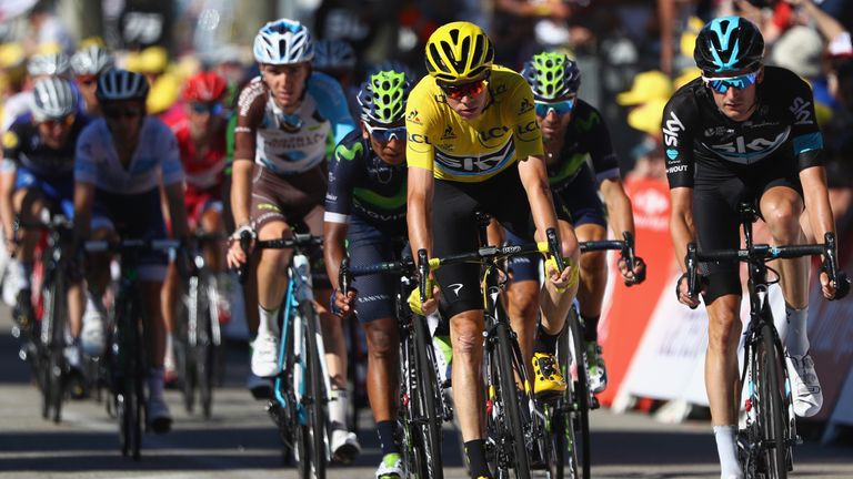 Froome and his team-mate defended defiantly on a potentiall dangerous 15th stage