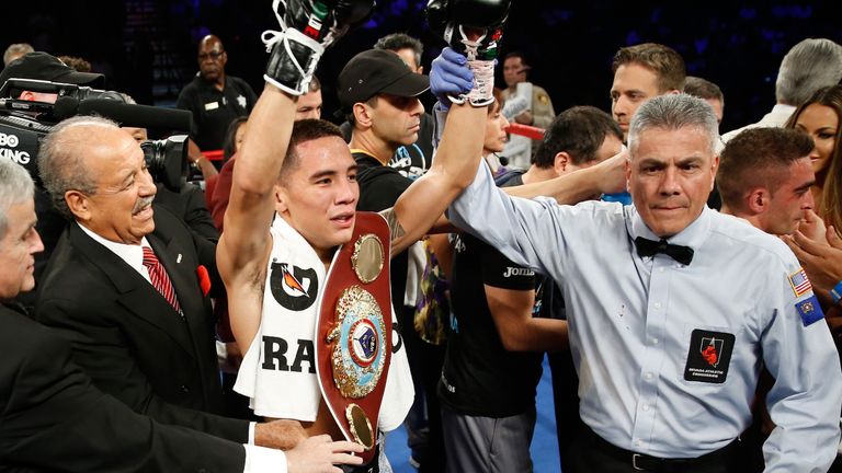 An emotional Valdez fulfilled a dream by becoming WBO world featherweight champion
