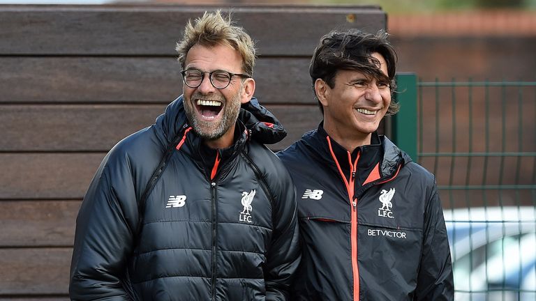 Klopp with Zeljko Buvac, who has also signed a new deal