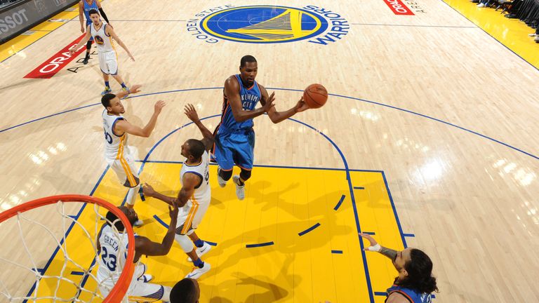 Durant airborne against Golden State in this year's play-offs