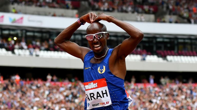 Mo Farah secured a comfortable victory in the 5000m in London