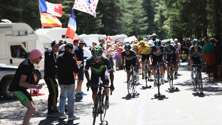 Other than Nairo Quintana attacking, everything was going to plan for Chris Froome at the bottom of Mont Ventoux