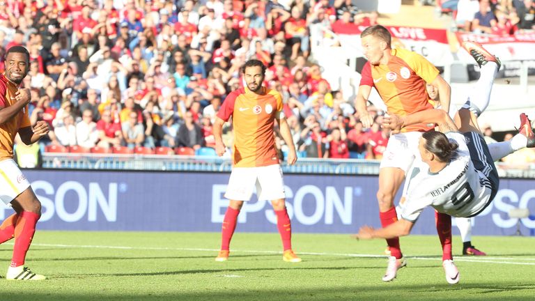 Zlatan Ibrahimovic scores Manchester United's opening goal