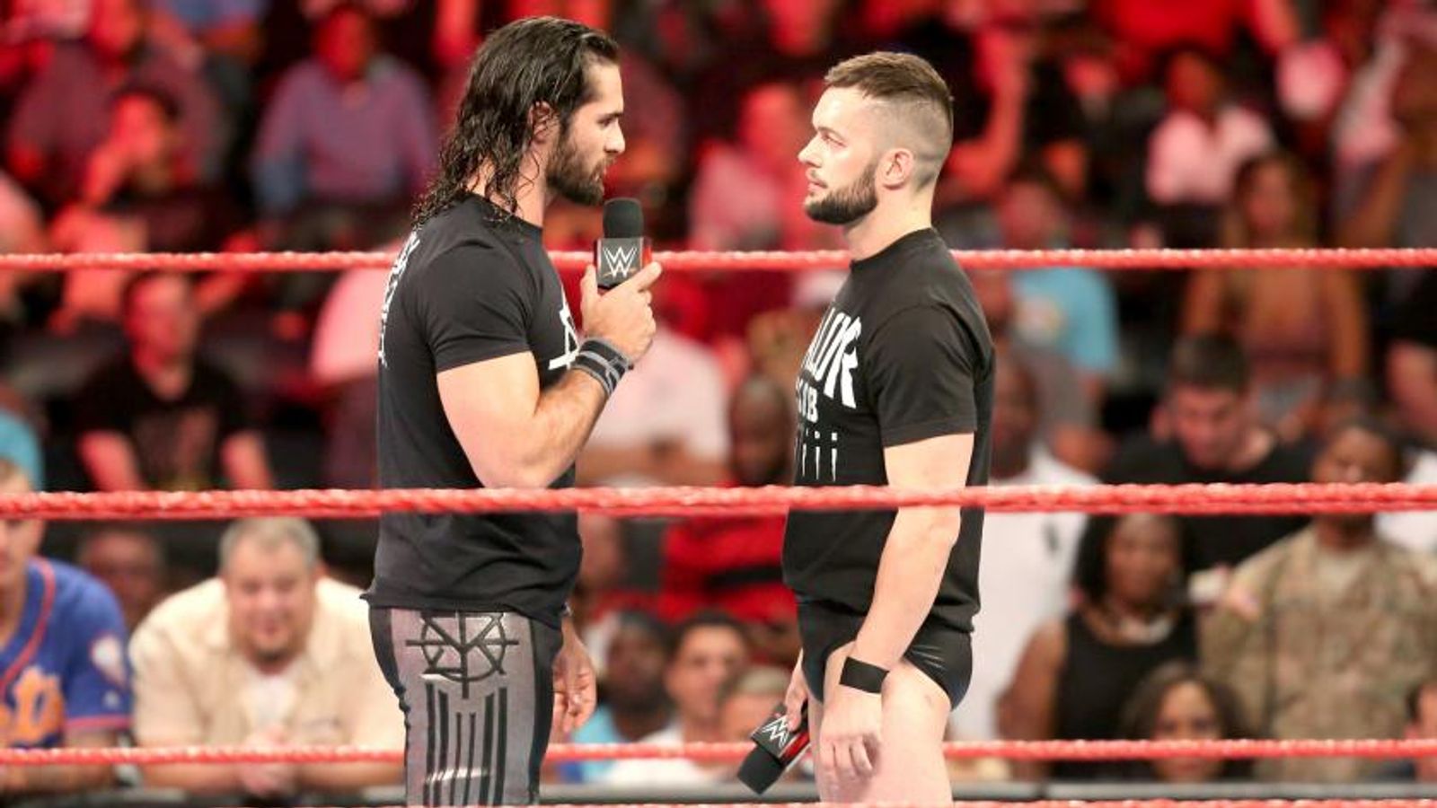 WWE Raw SummerSlam rivals Finn Balor and Seth Rollins come to blows