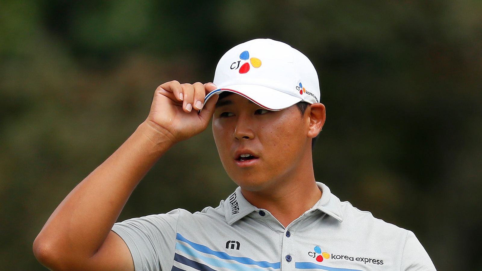 Si Woo Kim misses putt for 59 but leads Wyndham Championship Golf