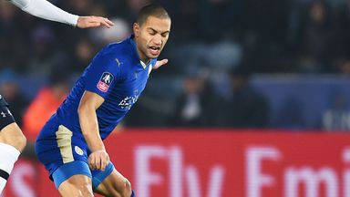 Image of Gokhan Inler in action for Leicester in the FA Cup last season