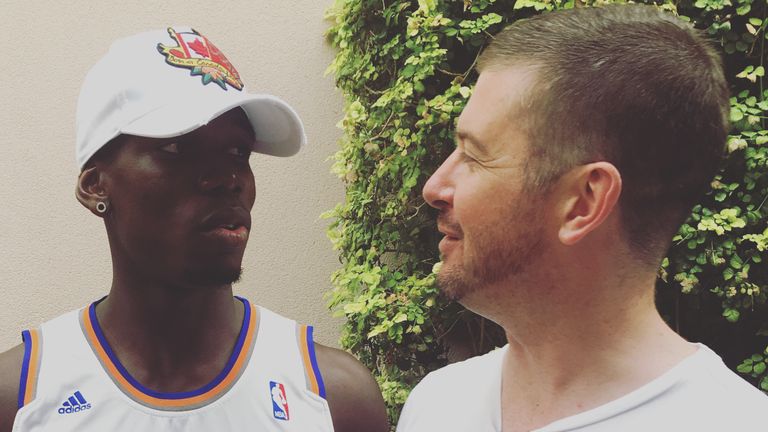 Sky Sports News HQ reporter Andy Burton caught up with Pogba in Las Vegas