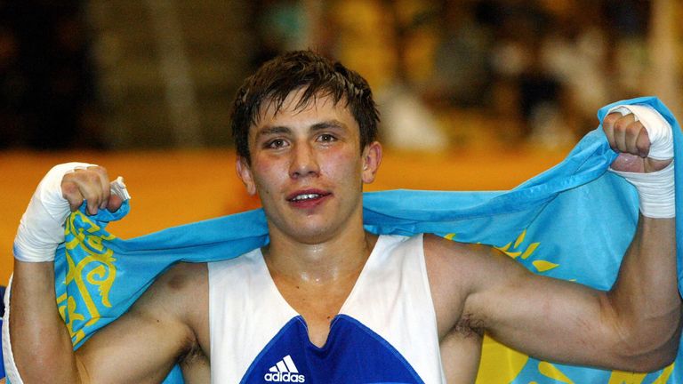 GGG after winning the 2003 World Amateur Boxing Championships