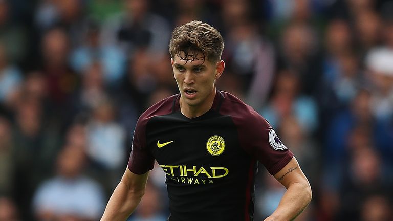 John Stones in action for Man City